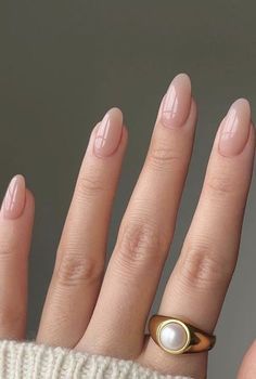 Milky Nails, Nude Nail Polish, Nude Nail Designs, Cute Spring Nails, Manicure Y Pedicure, Nail Designs Spring, Classy Nails, Nail Arts, Nude Nails