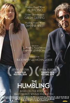 the poster for the film, the humbling featuring two people walking in front of each other