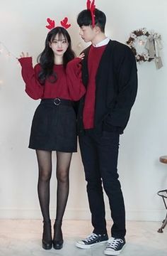 Cute Couple Outfits Matching, Couple Outfits Korean, Couple Fall Outfits, Fanfiction Characters, Formal Winter Outfits, Couple Outfits Matching, Fall Outfits Aesthetic, Matching Christmas Outfits, Couple Matching Outfits