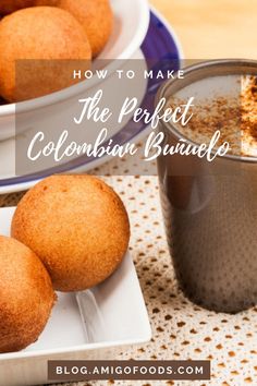 the perfect colombian bundts recipe on a plate next to a cup of coffee