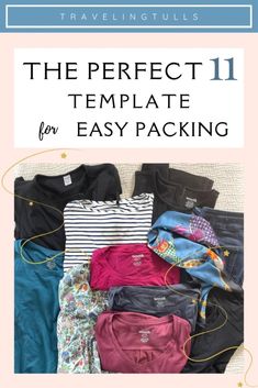 the perfect 11 template for easy packing