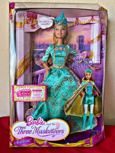 barbie and the three musketeens doll in its box