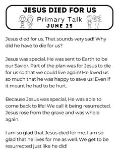 a page from the book jesus died for us