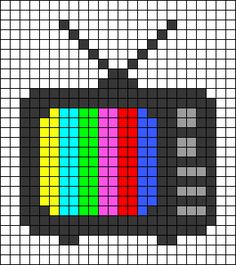 an image of a tv screen with color bars in the middle and numbers on it