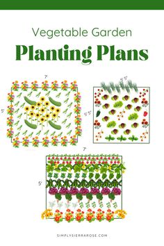 vegetable garden planting plans with flowers and plants