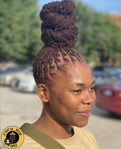 Loc Ponytail Styles, Loc Ponytail, Locs Journey, Dreads Girl, Micro Locs, Beautiful Dreadlocks, Loc Inspiration, Sister Locs