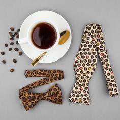 Coffee lover gifts. Men's self-tie bow tie with coffee bean print in beige and brown. Coffee enthusiast gift. Men's outfit inspiration idea. Mens Outfit Inspiration, Brown Coffee, Coffee Enthusiast