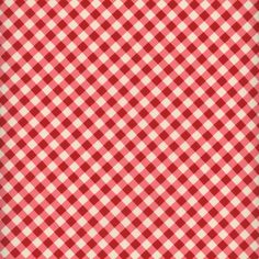 a red and white gingham checkered tablecloth pattern with small squares on it