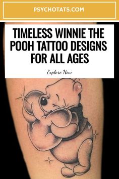 Winnie the Pooh Tattoo Winnie The Pooh Tattoo Cover Up, Return To Pooh Corner Tattoo, Original Winnie The Pooh Tattoo, Disney Tattoos Small Winnie The Pooh, Pooh Bear Tattoo, Pooh Bear Memorial Tattoo, Winnie The Pooh Tattoo Ideas, Piglet Tattoo