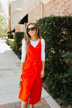 How to Dress Down a Dress for Summer - Merrick's Art Ways To Style Dresses, Summer Wrap Dress, Red Wrap Dress, Summer Outfits For Moms, Mom Outfit