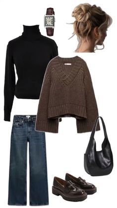 #ootd #ootdinspo, autumn fashion for women, fall outfit ideas for women, fall ootd, autumn wear, cozy outfit, #cozy, outfit ideas Thanksgiving Outfit Ideas, Thanksgiving Outfit Women, Chique Outfits, Uni Outfits, Baggy Pants, Mode Inspo, 가을 패션