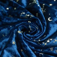 ♥ This is velvet  fabric,soft hand feeling.This fabric is shiny with sliver starry sky,suitable for shirt,dress,coat,jacket...While sun come to you,it is just shiny like a star,make you outstanding from the people.The black fabric with sliver shiny is a wonderful match,steady with womanliness,like fire with ice,so match but so different.The price is half meter.Width: 152(cm) Mazzy Star, Clothing Fabric, Dress Coat, Pleated Fabric, Purple Aesthetic, Starry Sky, Blue Star, Blue Aesthetic, Lace Applique