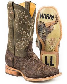 Tin Haul Ichthys Philippians 4:13 Cowboy Boots - Square Toe - Country Outfitter Urban Western, Vinyl Albums, Tin Haul, Cowboy Boots Square Toe, Timberland Style, Fashionable Snow Boots, Boots Square Toe, Mens Cowboy Boots, Square Toe Boots