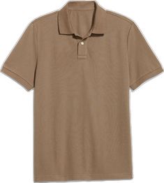 Classic Brown Polo Shirt With Collared Neckline, Classic Brown Polo Shirt, Brown Cotton Polo Shirt, Brown Cotton Short Sleeve Polo Shirt, Brown Cotton Polo Shirt With Polo Collar, Casual Brown Polo Shirt With Collared Neckline, Relaxed Fit Buttoned Short Sleeve Polo Shirt, Casual Brown Short Sleeve Polo Shirt, Basic Cotton Short Sleeve Polo Shirt