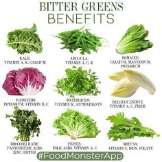 a bunch of different vegetables that are labeled in the words, butter greens and benefits