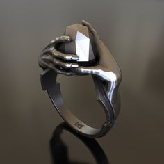 Unleash your inner psychic power with our mesmerizing Ring of Telekinesis. This handcrafted 925 sterling silver piece showcases an intricate design inspired by the mystical concept of telekinesis, featuring swirling patterns and delicate engravings. This unique, unisex ring is a must-have for any sci-fi or fantasy fan, or anyone who appreciates the allure of the unknown. The exquisite craftsmanship and polished finish make it a captivating accessory for any occasion. Available in various sizes f Elves Rings Of Power, Telekinesis Power, Ring World Sci Fi, Affordable Nickel-free Spiritual Rings, Mystical Sterling Silver Nickel-free Rings, Mystic Jewelry, Power Design, Rings Of Power, Mystical Jewelry