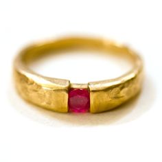 14k Solid Gold Textured Hammered set with 0.24carat natural Burmese ruby  14k 3.3gr. - ruby 0.24c - 980 dolarProduct description: Upper part width is- 4.5mm,lower part width - 2.5mm.ruby diameter - 3.8mmMetal 14k solid gold  weight 3.3 gr.You can also get this ring :You can get this ring also in 18k gold You can get this ring is Rose Pink and white goldYou can set this ring with other stones that suit your style and budget: Diamond, , Emerald, Blue sapphire, Amethyst, Citrine, Black Diamond, Red Hammered Ring Men, Ruby Wedding Rings, Diamond Red, July Birthstone Ring, Burmese Ruby, Emerald Blue, Engagement Ring Unique, Ruby Wedding, Hammered Ring