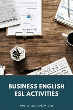 business english ell activities on a table