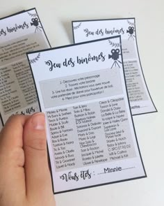 someone is holding up some paper with instructions on it to make their own wedding vows