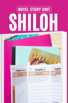 Shiloh Novel Study 3rd Grade Novel Study, 4th Grade Novel Studies, 3rd Grade Novel Studies, Second Grade Novel Study, Shiloh Novel Activities, Shiloh Book, Shiloh Novel Study, Daily Vocabulary