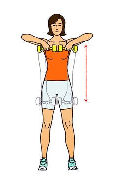 a woman is doing exercises with her arms and legs