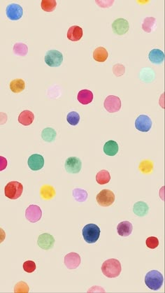 an image of colorful polka dot wallpaper