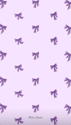 purple bows on a white background