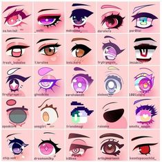 the different types of eyes and how they are used to make them look like they're