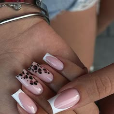 Holiday Acrylic Nails, Girly Acrylic Nails, Leopard Nails, Pink Acrylic Nails