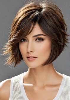 short haircuts with subtle layering to provide volume and interesting texture  Hello ladies, if you need care to maintain your ideal body, I have made several recommendations for healthy diet tips to meet your daily calorie needs, guided directly by experts. You can see everything in the link in bio. Healthy Diet Tips, Hello Ladies, Healthy Diet, Short Hair Cuts, Cute Hairstyles, Curly Hair Styles, Hair Cuts, Hair