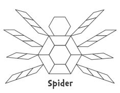 an image of a spider that is in the shape of a hexagon