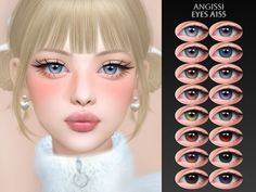 The Sims Resource - EYES A155 Los Sims 4 Mods, Sims 4 Tsr, Cc Sims4, Sims 4 Anime, Pelo Sims