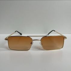 Vintage Y2k 90s 2000s Unique Slim Gold Trim Square Sunglasses Gold Trim With A Brown Lens These Sunnies Are Unisex! Uva/Uvb Protection Brand New Alexander Mcqueen Sunglasses, Mirrored Aviators, Yellow Sunglasses, Mirrored Aviator Sunglasses, Grey Sunglasses, Brown Lens, Tortoise Shell Sunglasses, Clip On Sunglasses, Men Eyeglasses