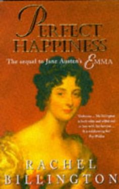 the cover of perfect happiness by rachel blington, with an image of a woman in