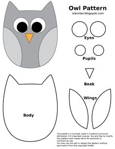 an owl paper craft that is cut out and ready to be used in the project