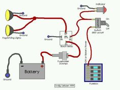 the wiring diagram for an auxiliary light