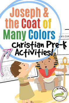 joseph and the coat of many colors christian pre - k activities for kids to learn