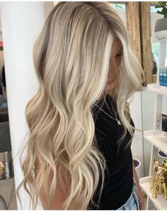 hair colored unique|hair color ideas short hair|hair colors for short hair Summer Dimensional Blonde, Rooted Bright Blonde, Blonde Hair Inspo Pics, Blonde Hair Ideas For Summer, Blonde Hair Color Ideas For Summer, Rooted Dimensional Blonde, Painted Highlights, Platinum Blonde Balayage