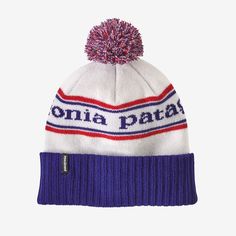 The Powder Town Beanie is made from soft, comfortable recycled polyester knit that stays dry on powder days, insulates even when wet and feels smooth and itch-free on the skin. Throwback design features include a textured knit construction, 3-inch rib-knit cuff and pom-pom styling. Fair Trade Certified™ sewn. | Patagonia Powder Town Ski Beanie in Viking Blue - Winter Beanies - Recycled Polyester/Pfas Pom Pom Fashion, Fun Fair, Skateboarder, Clothing Manufacturer, Textured Knit, Patagonia Womens, Knit Cuff, Striped Knit, Beanie Hats