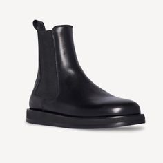 The Row Gaia Leather Gored Boots. Black Size 37. Purchased From Bergdorfs. Like New Condition. No Box Or Bag. Boots Black, The Row, Limited Time, New Color, Bootie Boots, Ankle Boots, Like New, Size 7, Women Shoes