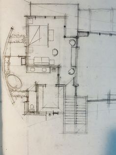 a drawing of a floor plan for a house in the process of being constructed by someone