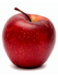 an apple is shown on a white background