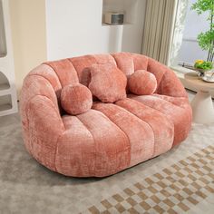 This chenille bean bag chair provides exceptional comfort for adults, perfect for relaxing while gaming, reading, or watching TV. Its ergonomic design, featuring handles and armrests, enhances usability and makes it ideal as a bean bag chair or big bean bag chair. Versatile for any setting, it works well as a Bean Bag Sofa, Lazy Sofa, or Loveseat Sofa. Pre-filled for easy setup, just unpack and let it sit for 3-6 hours before use. Big Bean Bag Chairs, Gaming Sofa, Bean Bag Couch, Overstuffed Chairs, Pink Couch, Adult Bean Bag Chair, Chair Couch, Bean Bag Sofa, Lazy Sofa