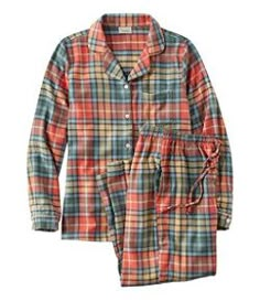 #LLBean: Women's Scotch Plaid Flannel Pajamas Plaid Sleepwear For Pajama Party In Fall, Cotton Sleepwear For Sleepover In Fall, Plaid Sleepwear With Pockets For Loungewear, Plaid Cotton Sleepwear For Home, Cotton Plaid Sleepwear For Home, Plaid Relaxed Fit Sleepwear For Fall, Cozy Plaid Long Sleeve Sleepwear, Relaxed Fit Plaid Sleepwear For Fall, Relaxed Fit Cotton Sleepwear For Fall