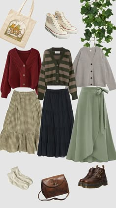 Soft Cottagecore Outfits, Grandmacore Outfit, Magic Clothes, Cottagecore Outfit, Fashion Capsule Wardrobe