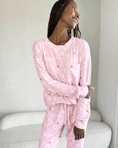 Pink Joy Jumble Pink Christmas Pajamas, Cozy Sleepwear, Christmas Pj, Graphic Sweaters, Drawstring Jogger, Holiday Pajamas, Sleepwear & Loungewear, Pj Sets, Printed Design