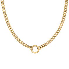 This O ring style necklace is created in hypoallergenic stainless steel. 14in with an additional 3in extension chain makes it perfect for wearing on its own, layered, or paired with any of our charms to create a custom necklace. Ring On Chain, Jewelry Wishlist, French Wardrobe, Chain Making, Wardrobe Goals, Curated Closet, Rock Salt, Zodiac Gifts, Small Charms