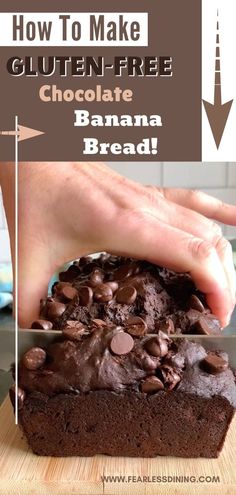 how to make gluten - free chocolate banana bread