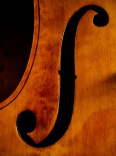 the back end of an old violin