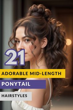 Explore 50 adorable mid-length ponytail hairstyles that are perfect for any occasionFrom sleekhigh ponytails to loosetextured stylesthese versatile looks add a playful yet polished touch to your hairWhether you want to rock a braided ponytaila messy low ponytailor a half-up ponytail with soft wavesthese mid-length styles offer the perfect balance of fun and sophisticationIdeal for workcasual outingsor special eventsthese ponytail ideas will keep your hair looking effortlessly chic and stylish. High Half Up Ponytail, Loose Ponytail Hairstyles, Medium Length Ponytail, Up Short Hairstyles, Messy Low Ponytail, Haircut Quiz, Straight Ponytail Hairstyles, Bridal Ponytail, Ponytail Ideas